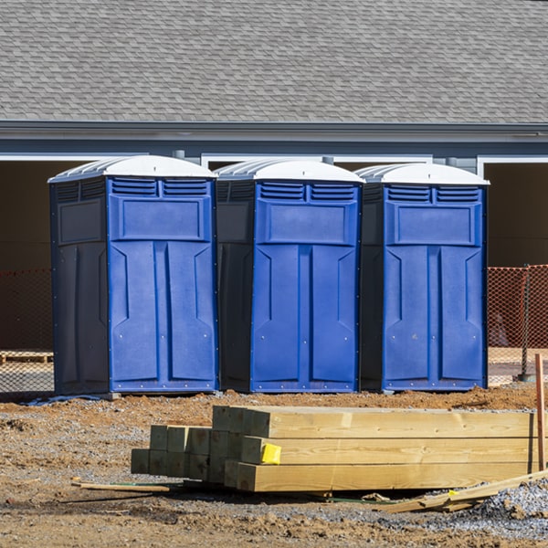 what is the cost difference between standard and deluxe portable toilet rentals in Luray